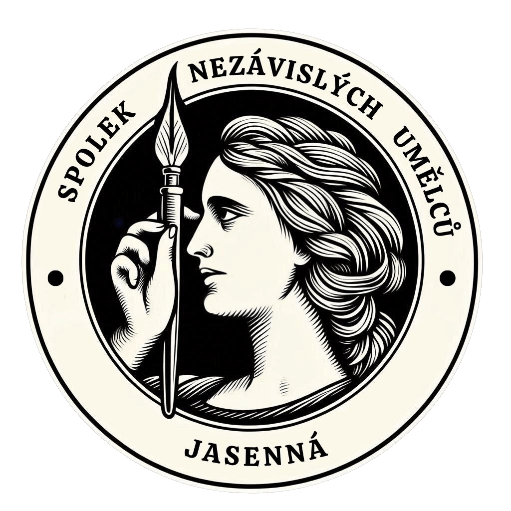 Logo spolku s odkazem na úvodní stránku:https://jasennaartists.com/